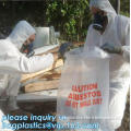 Asbestos Big Bag Bulk Skip Bag, ldpe asbestos waste bag 12'' x 20'',6mil thick, pp sling bag for Asbestos